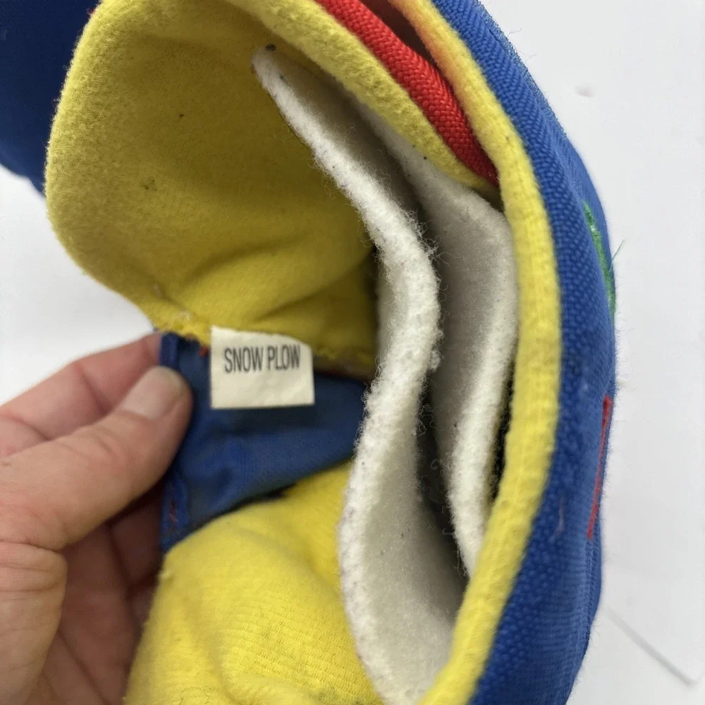 Vintage Color Block Lined ABC Healthtex Kids/ Baby  size 8 Snowplow Snow Boots